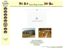 Tablet Screenshot of eurodogcenter.com